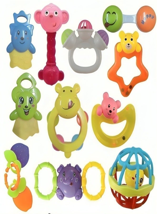 ZEESQUARE Baby Teether Toy Rattle Set Toddler Toy for New Born Baby - Image 1